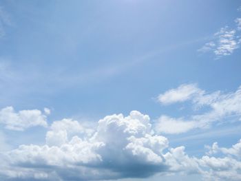 Low angle view of clouds in sky