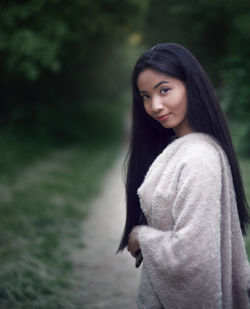 Portrait of a beautiful young woman