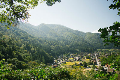 Scenic view of mountains