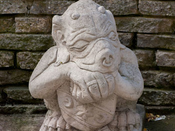 Low angle view of statue