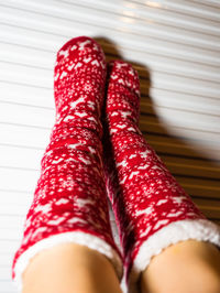 Low section of woman