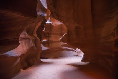 Rear view of cave