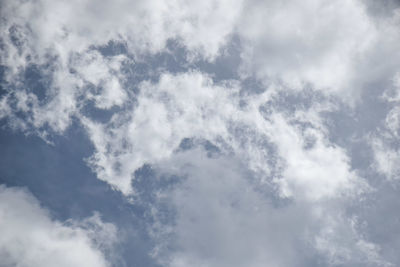 Low angle view of clouds in sky