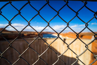 Full frame shot of chainlink fence