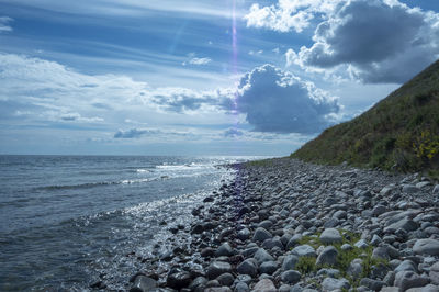 Scenic view of sea against sky