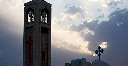 Low angle view of building against sky