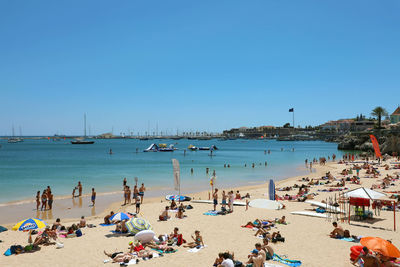 Group of people on beach