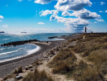 Scenic view of sea against sky