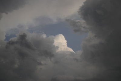 Low angle view of clouds in sky