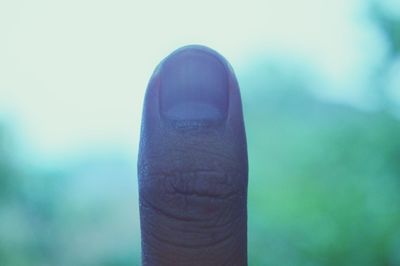 Close-up of human hand