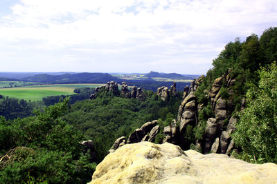 Scenic view of landscape against sky