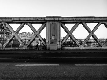 Bridge against clear sky