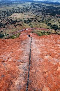 High angle view of landscape