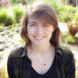 Portrait of a smiling young woman