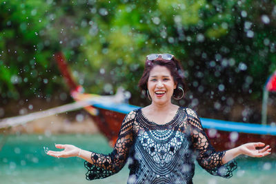 Portrait of a smiling young woman