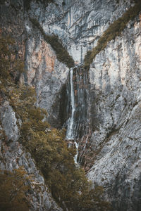 Scenic view of waterfall