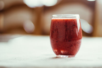 Close-up of drink on table