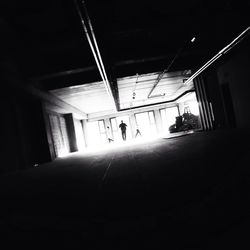 People walking in building