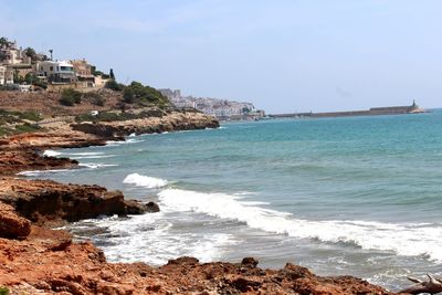 Scenic view of sea against sky