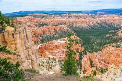 View of rock formations