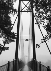 Low angle view of bridge against sky