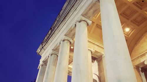 Low angle view of columns