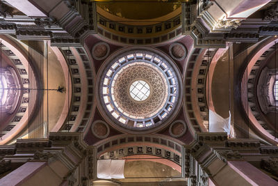 Low angle view of ceiling of building