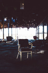 View of empty chairs