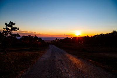 Mountains road view at the top of phu ruea, loei province, thailand 