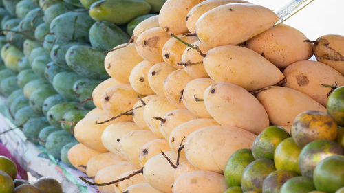 Close-up of fruits for sale in market