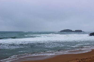 Scenic view of sea against sky