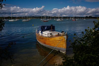 Boats in sea