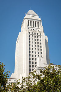 Low angle view of building against clear sky