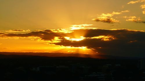 Scenic view of sunset sky