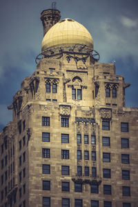 Low angle view of historical building against sky