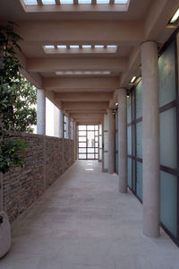 Empty corridor of building