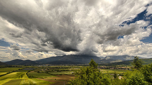 Scenic view of landscape against sky