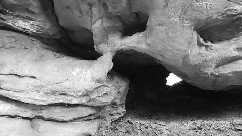 Close-up of rock formation