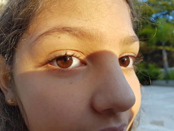 Close-up portrait of girl
