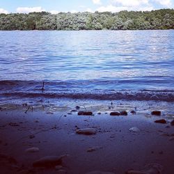 Scenic view of calm lake