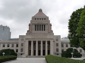 Low angle view of historical building against sky