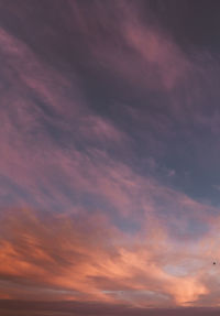 Low angle view of dramatic sky