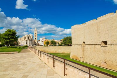 Panoramic view of historic building against sky