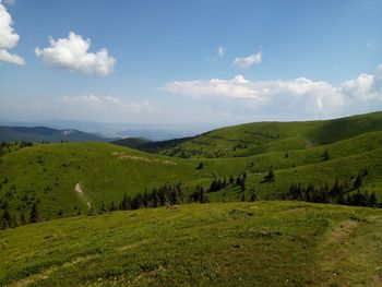 Scenic view of landscape against sky