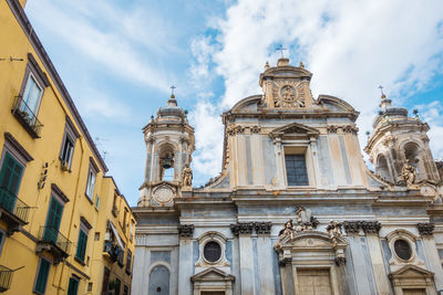 Low angle view of historic building against sky