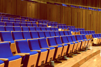 Empty seats in auditorium