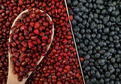 Red beans and black beans are sold in supermarkets