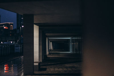 Empty corridor of building