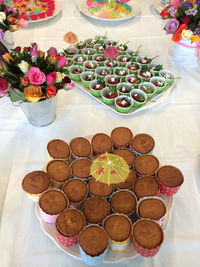 Close-up of sweet food in plate