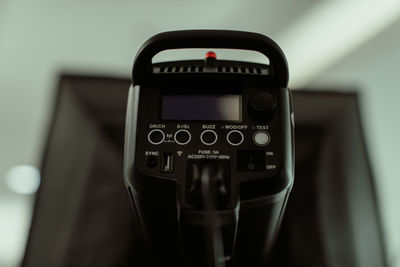 Close-up of vintage camera